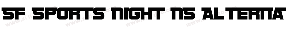 SF Sports Night NS Alternate字体转换